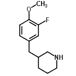CAS 登录号：955315-10-3， 3-(3-氟-4-甲氧基苄基)哌啶