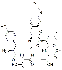 CAS 登录号：95537-15-8， 酪氨酰-苏氨酰-甘氨酰-(4-叠氮基苯丙氨酰)-亮氨酰-苏氨酸