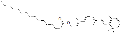 CAS 登录号：95632-86-3， 3-去氢视黄醇棕榈酸酯