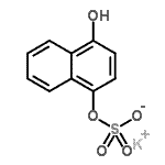 CAS 登录号：95648-10-5， 钾4-羟基-1-萘基硫酸盐