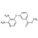 CAS 登录号：956489-10-4， 甲基3-[(2,3-二氨基-4-吡啶基)氧基]苯甲酸酯