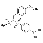 CAS#: 957060-86-5, {4-[(4-Methoxybenzyl)(2-methyl-2-propanyl)sulfamoyl]phenyl}boronic acid