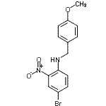 CAS 登录号：957062-86-1， 4-溴-N-(4-甲氧基苄基)-2-硝基苯胺