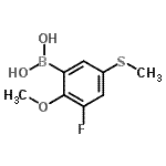 CAS#: 957065-83-7, [3-Fluoro-2-methoxy-5-(methylsulfanyl)phenyl]boronic acid