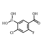 CAS#: 957066-06-7, 4-Chloro-5-(dihydroxyboryl)-2-fluorobenzoic acid