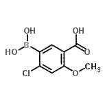 CAS#: 957066-09-0, 4-Chloro-5-(dihydroxyboryl)-2-methoxybenzoic acid