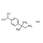 CAS#: 957120-45-5, [4-(1-Amino-2-methyl-2-propanyl)phenyl]boronic acid hydrochloride (1:1)