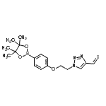 CAS#: 957120-67-1, 1-{2-[4-(4,4,5,5-Tetramethyl-1,3,2-dioxaborolan-2-yl)phenoxy]ethyl}-1H-1,2,3-triazole-4-carbothialdehyde