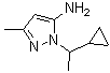 CAS#: 957514-15-7, 1-(1-Cyclopropylethyl)-3-methyl-1H-pyrazol-5-amine