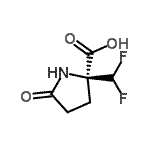 CAS 登录号：95755-28-5， 2-(二氟甲基)-5-氧代-L-脯氨酸