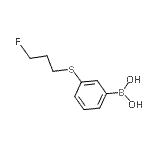 CAS#: 958453-77-5, {3-[(3-Fluoropropyl)sulfanyl]phenyl}boronic acid