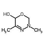 CAS#: 95884-41-6, 3,5-Dimethyl-3,6-dihydro-2H-1,3,4-oxadiazin-6-ol