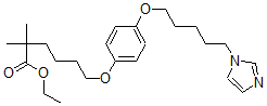 CAS 登录号：95923-66-3， 6-(4-(5-(1-咪唑基)戊氧基)苯氧基)-2,2-二甲基己酸乙酯