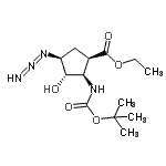 CAS#: 959745-89-2, Ethyl (1R,2R,3S,4S)-4-azido-3-hydroxy-2-({[(2-methyl-2-propanyl)oxy]carbonyl}amino)cyclopentanecarboxylate