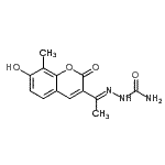CAS#: 959985-69-4, (2E)-2-[1-(7-Hydroxy-8-methyl-2-oxo-2H-chromen-3-yl)ethylidene]hydrazinecarboxamide