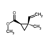 CAS#: 96358-59-7, Methyl (1R,2R)-2-methyl-2-vinylcyclopropanecarboxylate