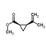CAS 登录号：96358-64-4， 甲基(1R,2S)-2-异丙烯基环丙烷羧酸酯