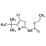 CAS#: 96512-31-1, Ethyl [5-chloro-4-(2-methyl-2-propanyl)-1,3-thiazol-2-yl]carbamate