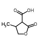 CAS#: 96540-43-1, 4-Methyl-2-oxotetrahydro-3-furancarboxylic acid