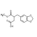 CAS#: 96548-65-1, 3-(1,3-Benzodioxol-5-ylmethyl)-4-methoxy-4-oxobutanoic acid