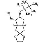 CAS#: 96648-15-6, [(3a'R,4'R,5'S,6a'S)-5'-{[Dimethyl(2-methyl-2-propanyl)silyl]oxy}hexahydro-1'H-spiro[1,3-dioxolane-2,2'-pentalen]-4'-yl]methanol