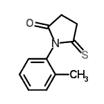 CAS 登录号：96933-17-4， 1-(2-甲基苯基)-5-硫代-2-吡咯烷酮