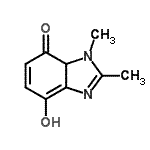 CAS#: 97042-62-1, 7-Hydroxy-2,3-dimethyl-3,3a-dihydro-4H-benzimidazol-4-one