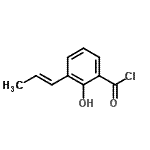 CAS#: 97070-50-3, 2-Hydroxy-3-[(1E)-1-propen-1-yl]benzoyl chloride