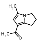 CAS#: 97073-06-8, 1-(5-Methyl-2,3-dihydro-1H-pyrrolizin-7-yl)ethanone