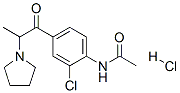 CAS#: 97111-05-2, N-[2-Chloro-4-(2-Pyrrolidin-1-Ylpropanoyl)Phenyl]Acetamide Hydrochloride