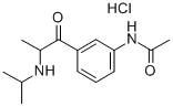 CAS 登录号：97111-14-3， N-(3-(2-((异丙基)氨基)-1-氧代丙基)苯基)-乙酰胺单盐酸盐