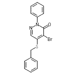 CAS#: 97136-93-1, 5-(Benzylsulfanyl)-4-bromo-2-phenyl-3(2H)-pyridazinone