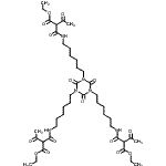 CAS#: 97171-71-6, ethyl 2-[6-[3,5-bis[6-[(2-ethoxycarbonyl-3-oxo-butanoyl)amino]hexyl]-2,4,6-trioxo-1,3,5-triazinan-1-yl]hexylcarbamoyl]-3-oxo-butanoate