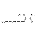 CAS 登录号：97208-92-9， (2Z)-2-甲氧基-2-辛烯-4,6-二炔酰胺