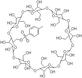 CAS 登录号：97227-33-3， 单-6-O-(P-甲苯磺酰基)-gamma-环糊精
