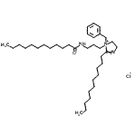 CAS#: 97337-79-6, N-[3-(1-benzyl-2-undecyl-4,5-dihydroimidazol-1-ium-1-yl)propyl]dodecanamide chloride