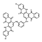 CAS#: 97338-14-2, 10-bromo-6-[[4-[(10-bromo-5,8,14-trioxo-13H-naphtho[2,3-c]acridin-6-yl)amino]-1,3,5-triazin-2-yl]amino]-13H-naphtho[2,3-c]acridine-5,8,14-trione