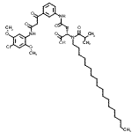 CAS#: 97372-98-0, (2S)-4-[[3-[3-[(4-chloro-2,5-dimethoxy-phenyl)amino]-3-oxo-propanoyl]phenyl]amino]-2-(2-methylpropanoyl-octadecyl-amino)-4-oxo-butanoic acid