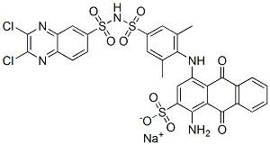 CAS#: 97375-12-7, Sodium 1-Amino-4-[4-[[(2,3-Dichloro-6-Quinoxalinyl)Sulphonyl]Sulphamoyl]-2,6-Dimethylphenyl]Amino-9,10-Dihydro-9,10-Dioxoanthracene-2-Sulphonate
