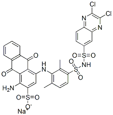 CAS#: 97375-13-8, Sodium 1-Amino-4-[3-[[(2,3-Dichloro-6-Quinoxalinyl)Sulphonyl]Sulphamoyl]-2,6-Dimethylphenyl]Amino-9,10-Dihydro-9,10-Dioxoanthracene-2-Sulphonate