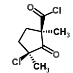CAS#: 97424-76-5, (1R,3S)-3-Chloro-1,3-dimethyl-2-oxocyclopentanecarbonyl chloride
