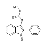 CAS#: 97586-18-0, Methyl 1-oxo-2-phenyl-1H-inden-3-yl carbonate