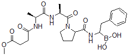 CAS 登录号：97590-10-8， O-甲基丁二酰基-丙氨酰-丙氨酰-脯氨酰-硼苯丙氨酸