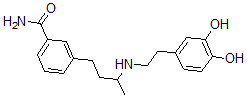 CAS 登录号：97816-65-4， 4-(2-((3-(3-苯甲酰胺)-1-甲基丙基)氨基)乙基)-1,2-苯二醇