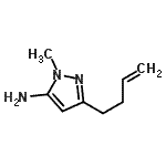 CAS#: 97820-70-7, 3-(3-Buten-1-yl)-1-methyl-1H-pyrazol-5-amine