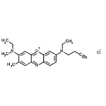 CAS#: 97952-43-7, 3-[ethyl-[7-(ethyl-methyl-amino)-8-methyl-phenoxazin-5-ium-3-yl]amino]propanenitrile chloride