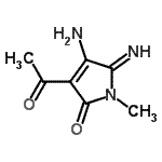 CAS#: 97971-09-0, 3-Acetyl-4-amino-5-imino-1-methyl-1,5-dihydro-2H-pyrrol-2-one