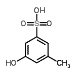 CAS 登录号：98-20-4， 3-羟基-5-甲基苯磺酸