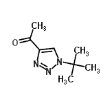 CAS#: 98013-37-7, 1-[1-(2-Methyl-2-propanyl)-1H-1,2,3-triazol-4-yl]ethanone