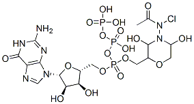 CAS#: 98104-37-1, (N-(Chloroacetylamino)-3,5-Dihydroxy-2-Morpholinyl)Methyl Guanosine Triphosphate